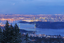 Downtown Vancouver Viewed From Cypress Mountain