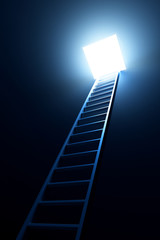 3d ladder leading to out