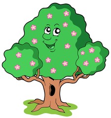 Sticker - Spring tree in bloom