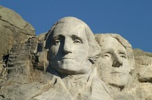 George Washington And Thomas Jefferson At Mount Rushmore
