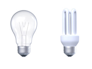 Two light bulbs