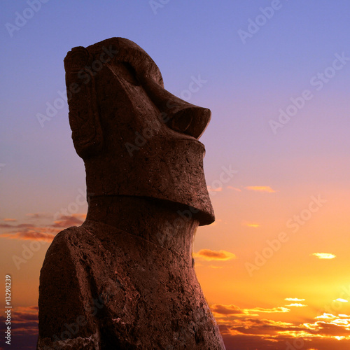 Naklejka - mata magnetyczna na lodówkę Easter island