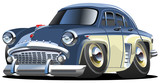 Vector cartoon retro car