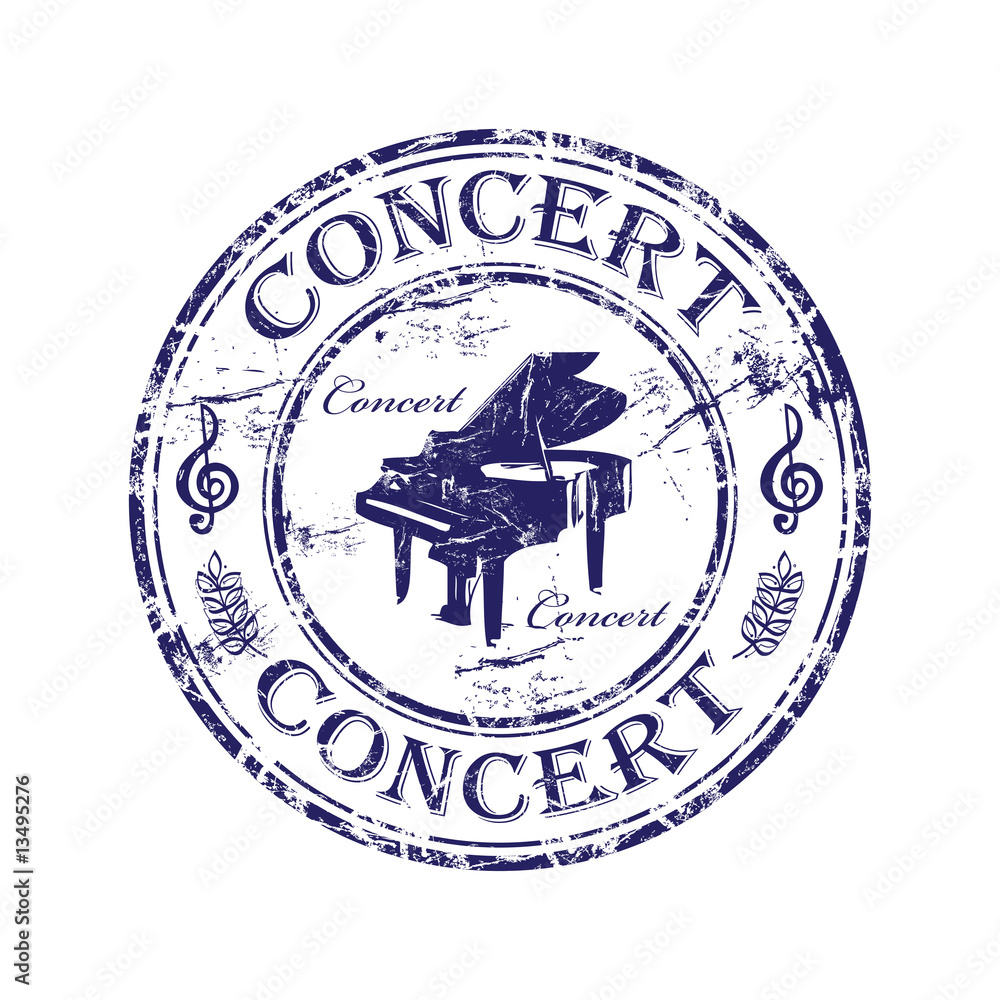 Concert rubber stamp