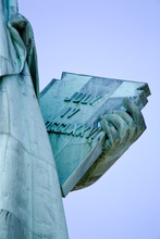 The Closeup Of The Statue Of Liberty