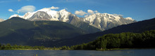Mont Blanc Mountain Range Panorama
