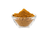 Fototapeta Storczyk - hot madras curry powder in glass bowl