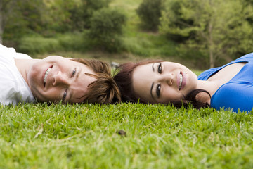 Couple on grass