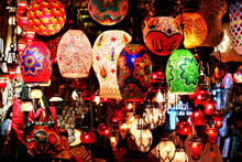 Lanterns At Grand Bazaar In Istanbul