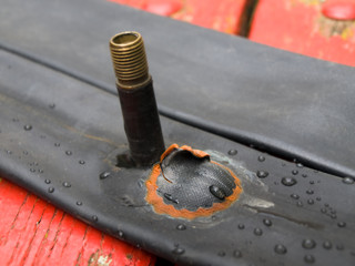 patch on the rubber