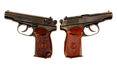 Two russian 9mm handguns