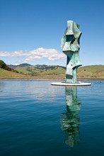 Pool With Statue In Napa Valley