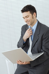 Poster - Businessman using laptop