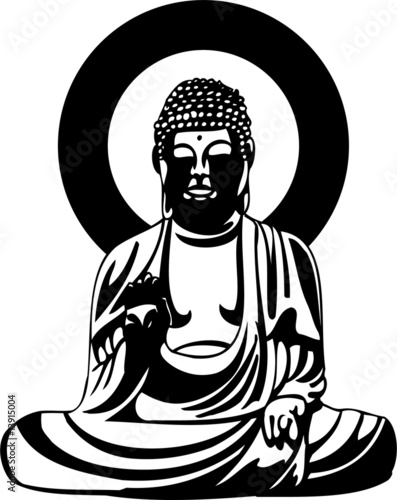 Plakat na papierze fotorealistycznym Budda