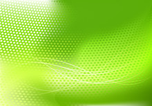 Vector Illustration Of Green Abstract Techno Background