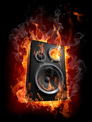 Burning speaker