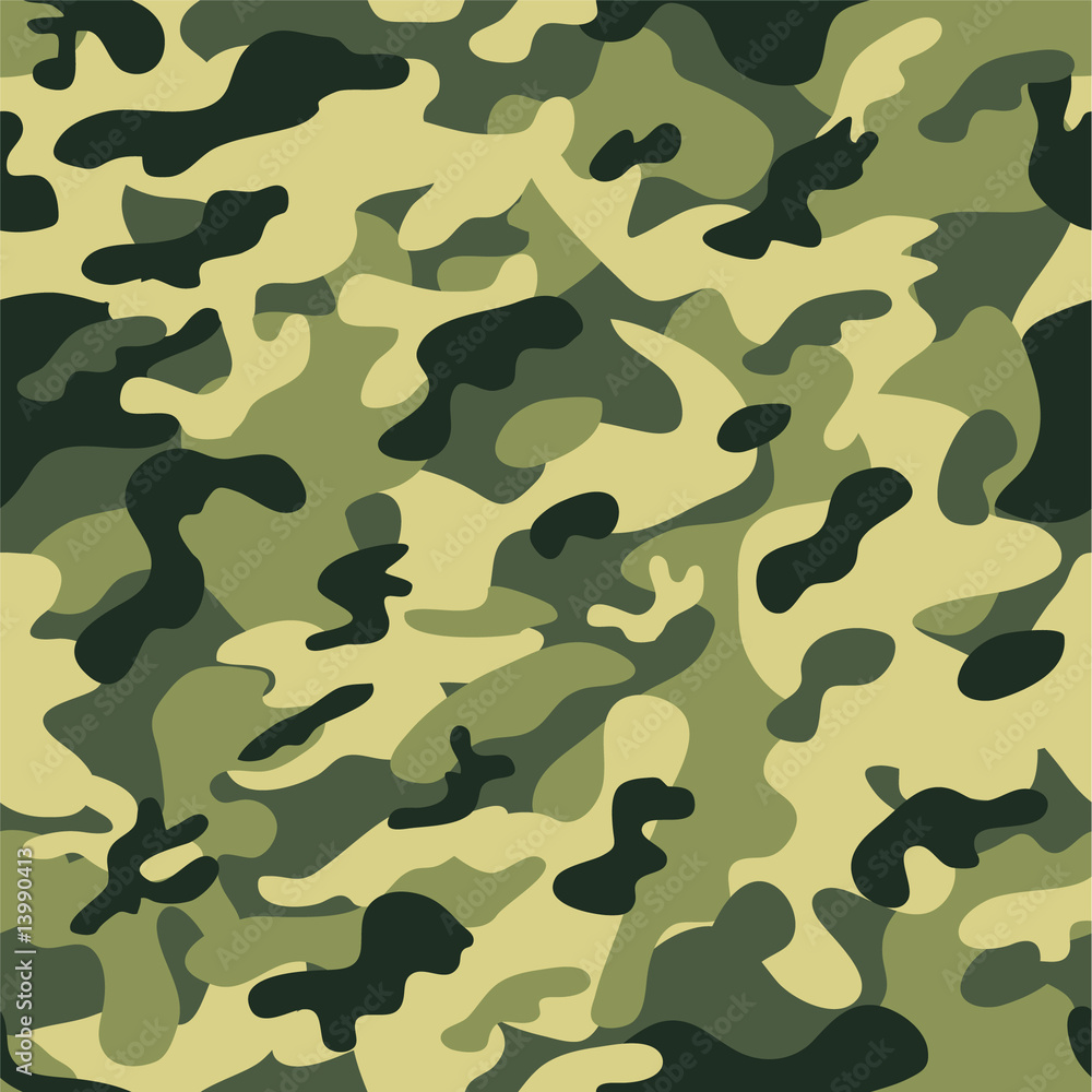 Seamless camouflage pattern Stock Vector | Adobe Stock