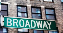 Broadway Street Sign In Manhattan, New York
