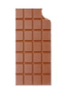 Bitten chocolate bar