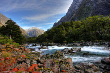 Wall Mural - mountain and river scenery