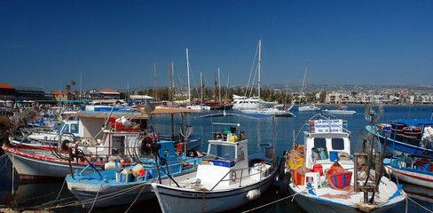 Poster - port de paphos à chypre