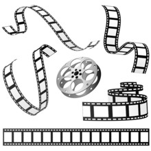Set Of Film And Roll Vector
