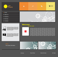 vector web template