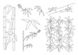 Bambus Muster und Design