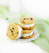 Chocolate Chip Cookie and Ice Cream Sandwiches