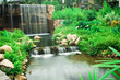 beautiful garden waterfall in uganda