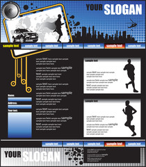 vector website template
