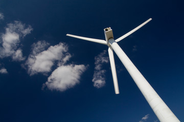 Wind Power Generator on blue sky