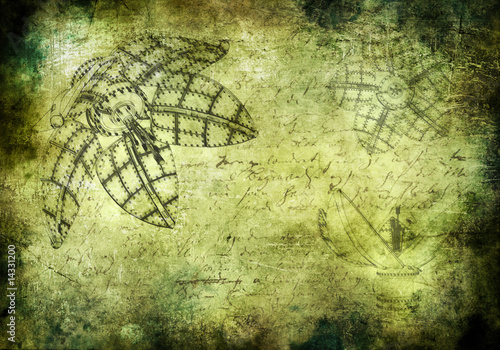 Tapeta ścienna Steampunk grunged tło