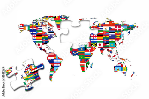 Puzzle Carte Du Monde Buy This Stock Illustration And