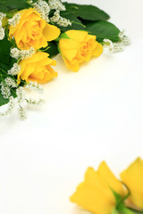 Sticker - yellow rose