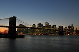 Fototapeta Nowy Jork - Manhattan skyline on a Clear twilight, New York City