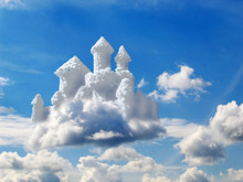 Fantasy Castle In Clouds