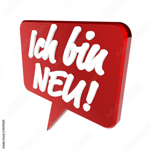 Ich bin neu! Icon StockIllustration Adobe Stock