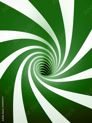 Board z aluminiowym obramowaniem Streszczenie zielony tunel spiralny