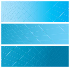 Wall Mural - abstract grid banners (headers)