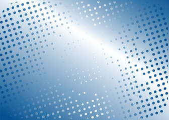 Aufkleber - Blue halftone vector background