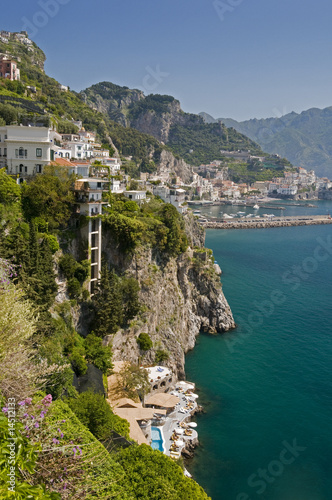 Board z aluminiowym obramowaniem Wybrzeże Amalfi