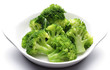 Broccoli steamed in dish