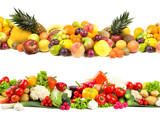 Fototapeta  - Fruit and vegetable textures