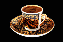 Turkish Coffee On Black