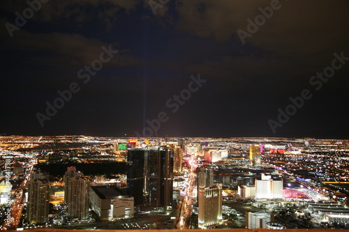 Board z aluminiowym obramowaniem Noc las vegas