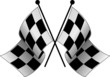 crossed checkered flags