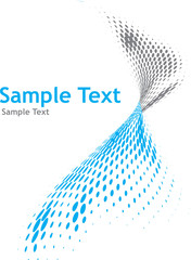 Canvas Print - halftone line background