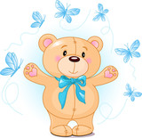 Very cute Teddy Bear waiving hello
