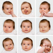 © Alexey Kuznetsov - One baby with different facial expressions